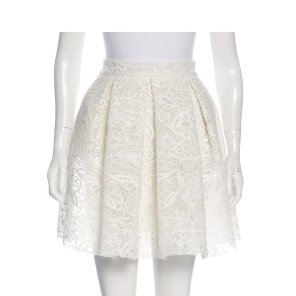 MAJE Lace Pattern Mini Skirt
